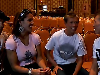 Behind the scenes action with Dylan Ryder and friends as they prepare to watch a fight.