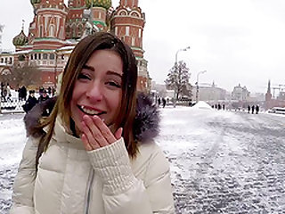 Hot swallower Ally Breelsen has her face and cooch boned