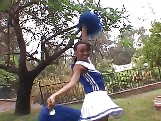 EBONY CHEERLEADER FUCKED BY BIKER...usb
