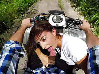 Stranded Teens â€“ Hiker Blowjob on a Quad