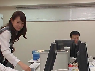 Imai Mayumi is a hot office worker ready for an erected prick