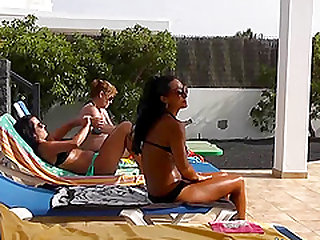 Horny ladies love being fucked hard by their new friend