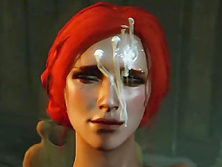 Hot big boobs and big ass redhead babe called Triss enjoying deep penetration