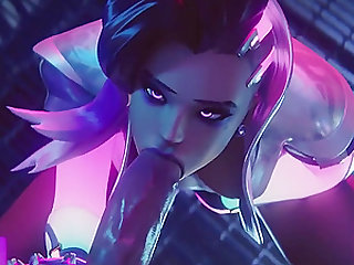 Big boobs and big ass Overwatch heroes getting that ass and pussy drilling