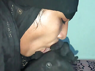 Indian Muslim Girl With Hijab Blowjob Cum Immfuck